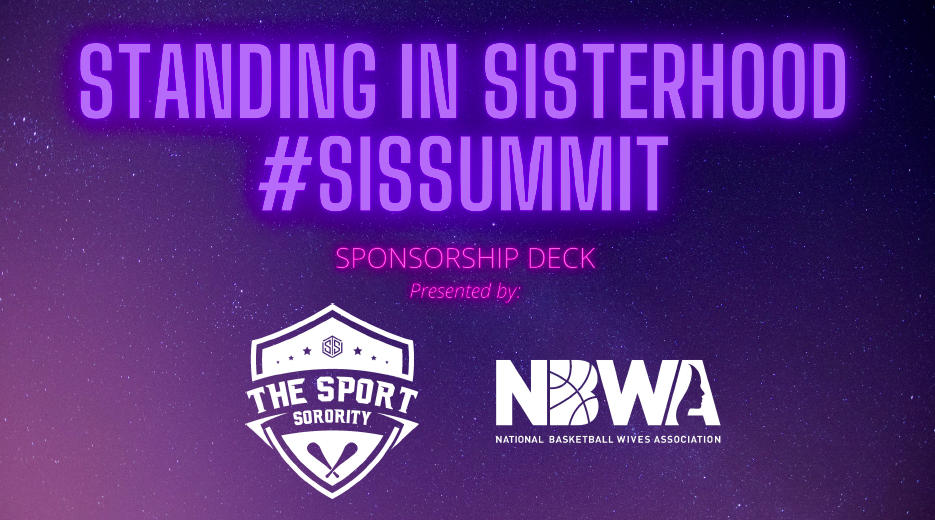 Standing in Sisterhood #SISSUMMIT sponsorship deck cover